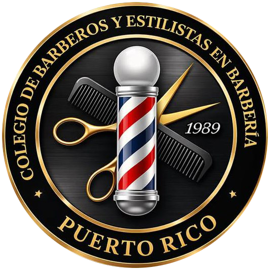 Logo oficial del Colegio de Barberos y Estilistas